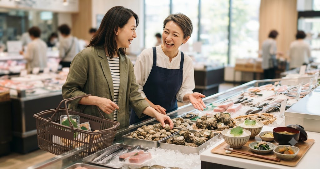 魚介の選び方を表すイメージ画像
