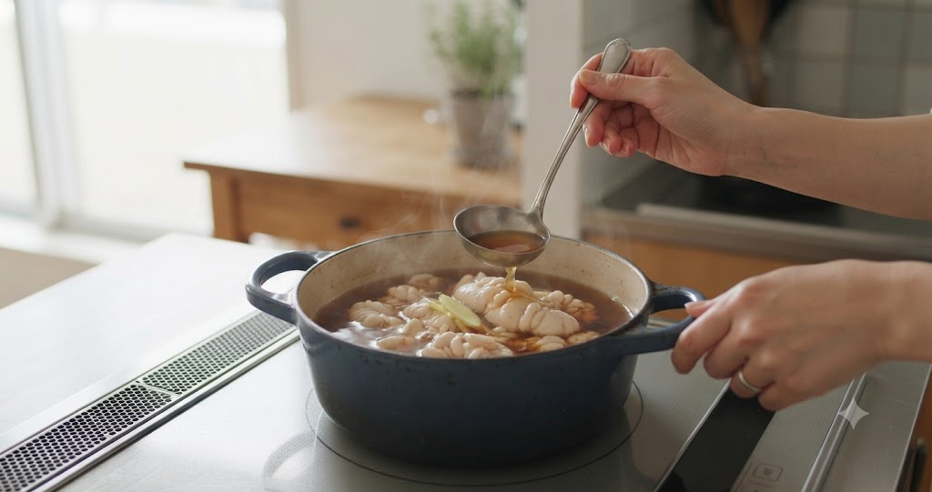 プロ向けの鯛の子の煮付けを表すイメージ画像